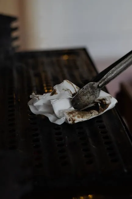 Person Blotting A Grease Stain From White Car Upholstery