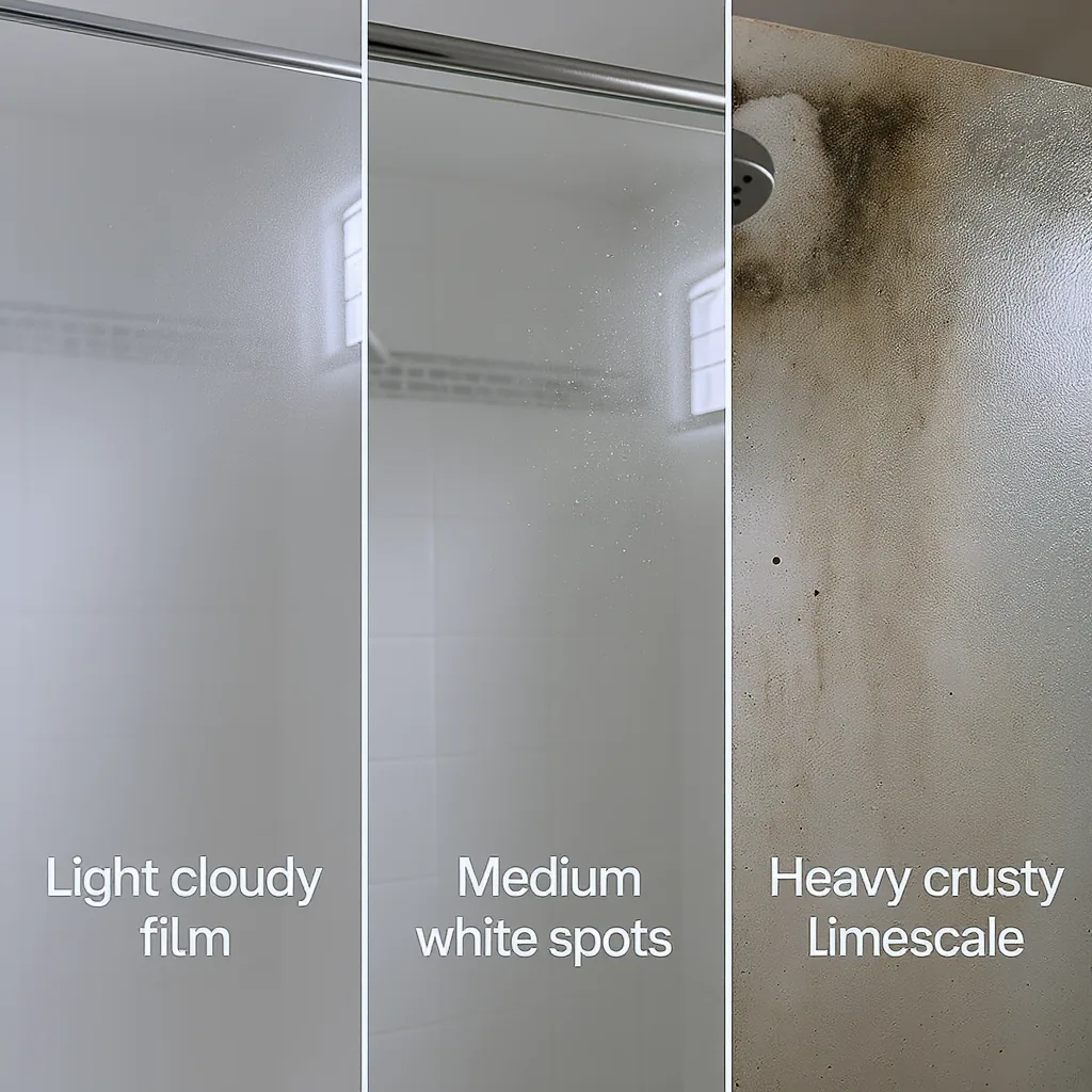 Side-by-side Comparison Of Light Cloudy Film Medium White Spots And